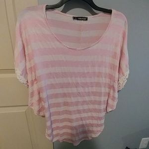 Pink Striped Top